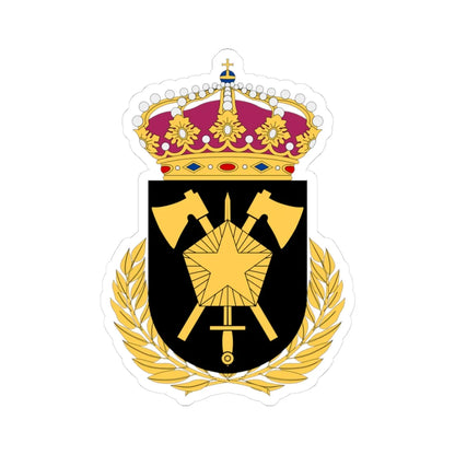 Fältarbetsskolan vapen (Sweden) (Coat of Arms) STICKER Vinyl Kiss-Cut Decal 3 Inch White - The Sticker Space