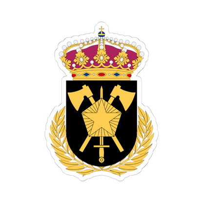 Fältarbetsskolan vapen (Sweden) (Coat of Arms) STICKER Vinyl Kiss-Cut Decal 6 Inch White - The Sticker Space