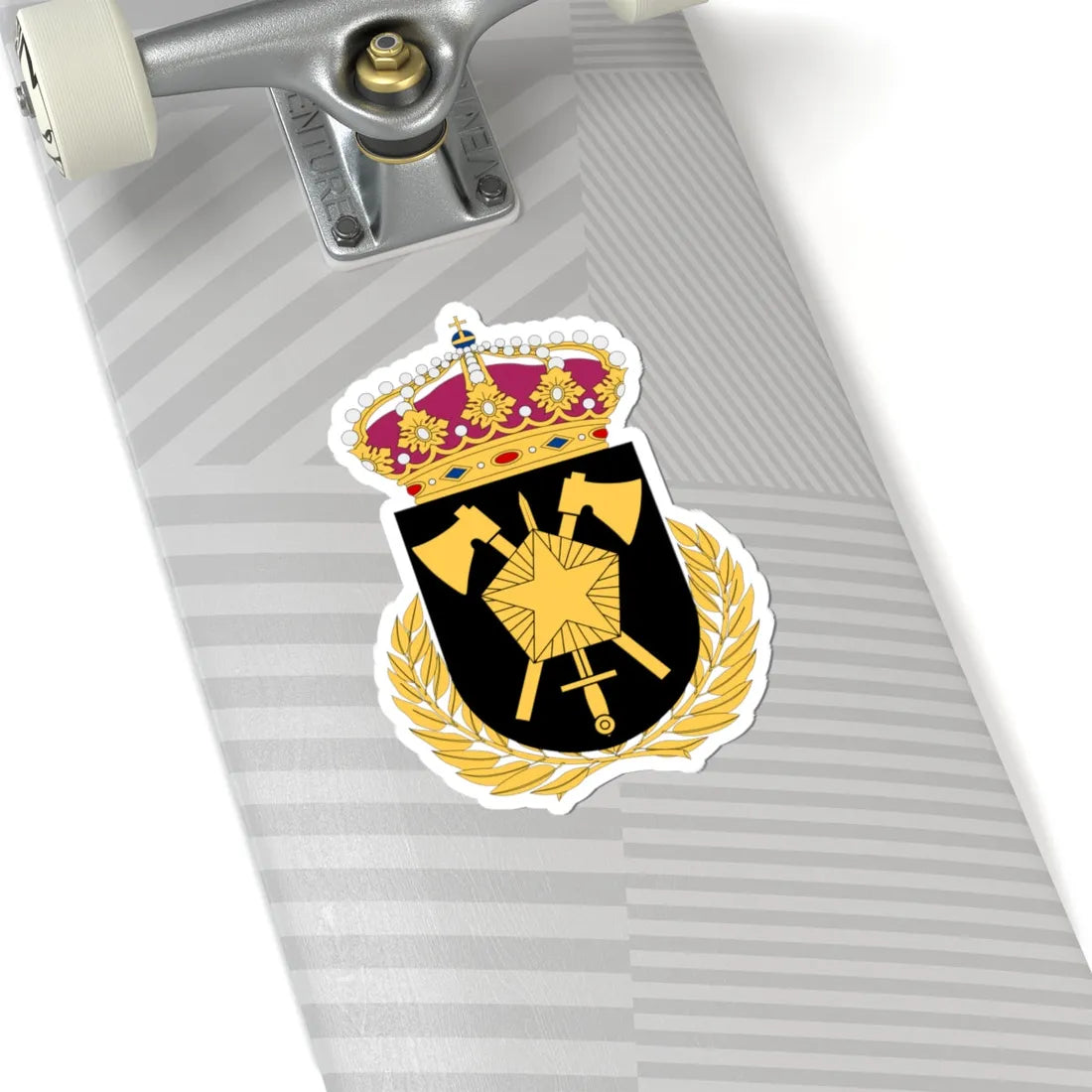 Fältarbetsskolan vapen (Sweden) (Coat of Arms) STICKER Vinyl Kiss-Cut Decal - The Sticker Space