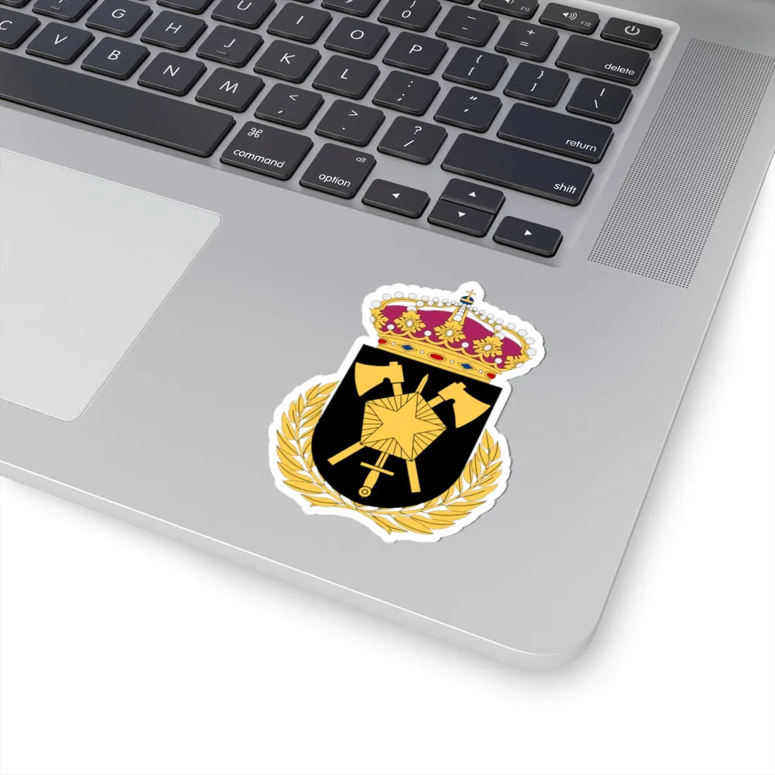 Fältarbetsskolan vapen (Sweden) (Coat of Arms) STICKER Vinyl Kiss-Cut Decal - The Sticker Space