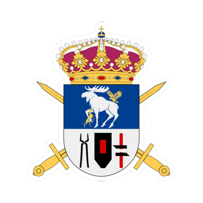 Fältjägargruppen vapen (Sweden) (Coat of Arms) STICKER Vinyl Kiss-Cut Decal 2 Inch White - The Sticker Space
