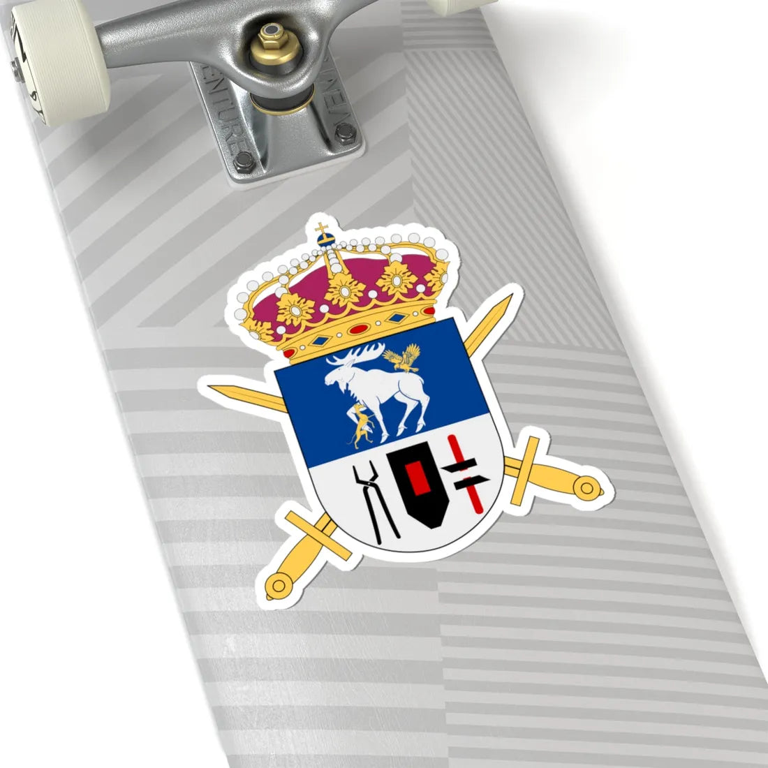 Fältjägargruppen vapen (Sweden) (Coat of Arms) STICKER Vinyl Kiss-Cut Decal - The Sticker Space