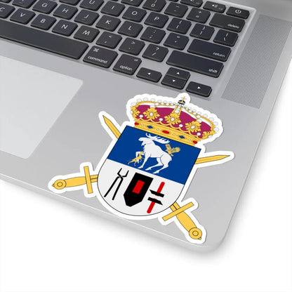 Fältjägargruppen vapen (Sweden) (Coat of Arms) STICKER Vinyl Kiss-Cut Decal - The Sticker Space