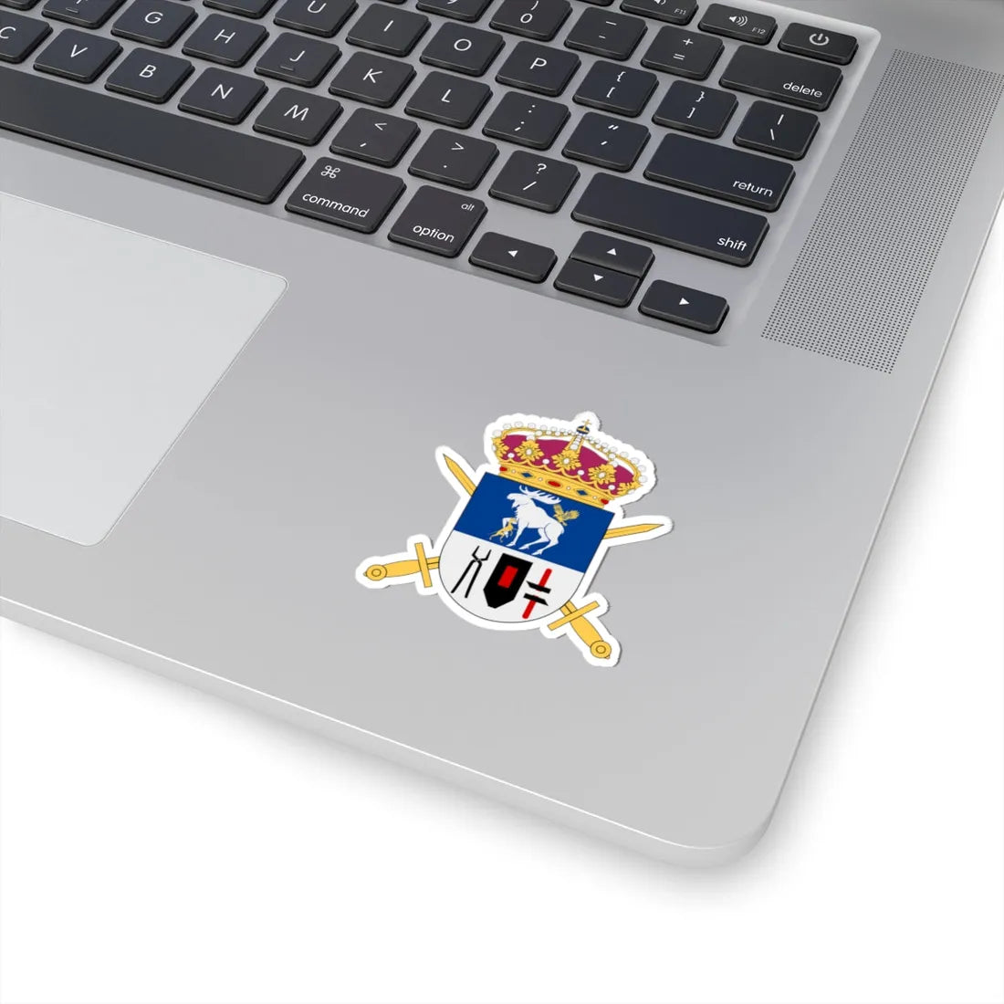 Fältjägargruppen vapen (Sweden) (Coat of Arms) STICKER Vinyl Kiss-Cut Decal - The Sticker Space