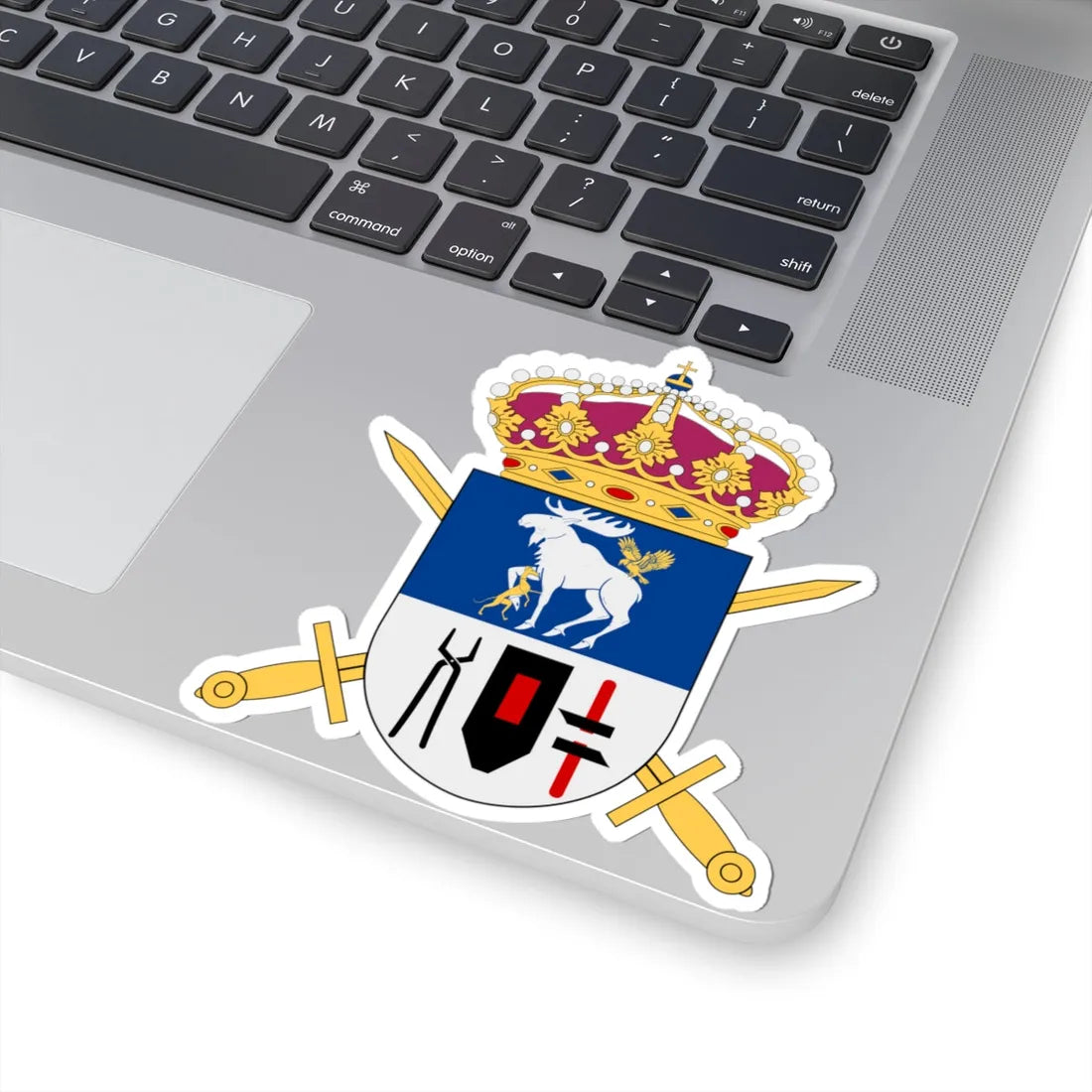 Fältjägargruppen vapen (Sweden) (Coat of Arms) STICKER Vinyl Kiss-Cut Decal - The Sticker Space