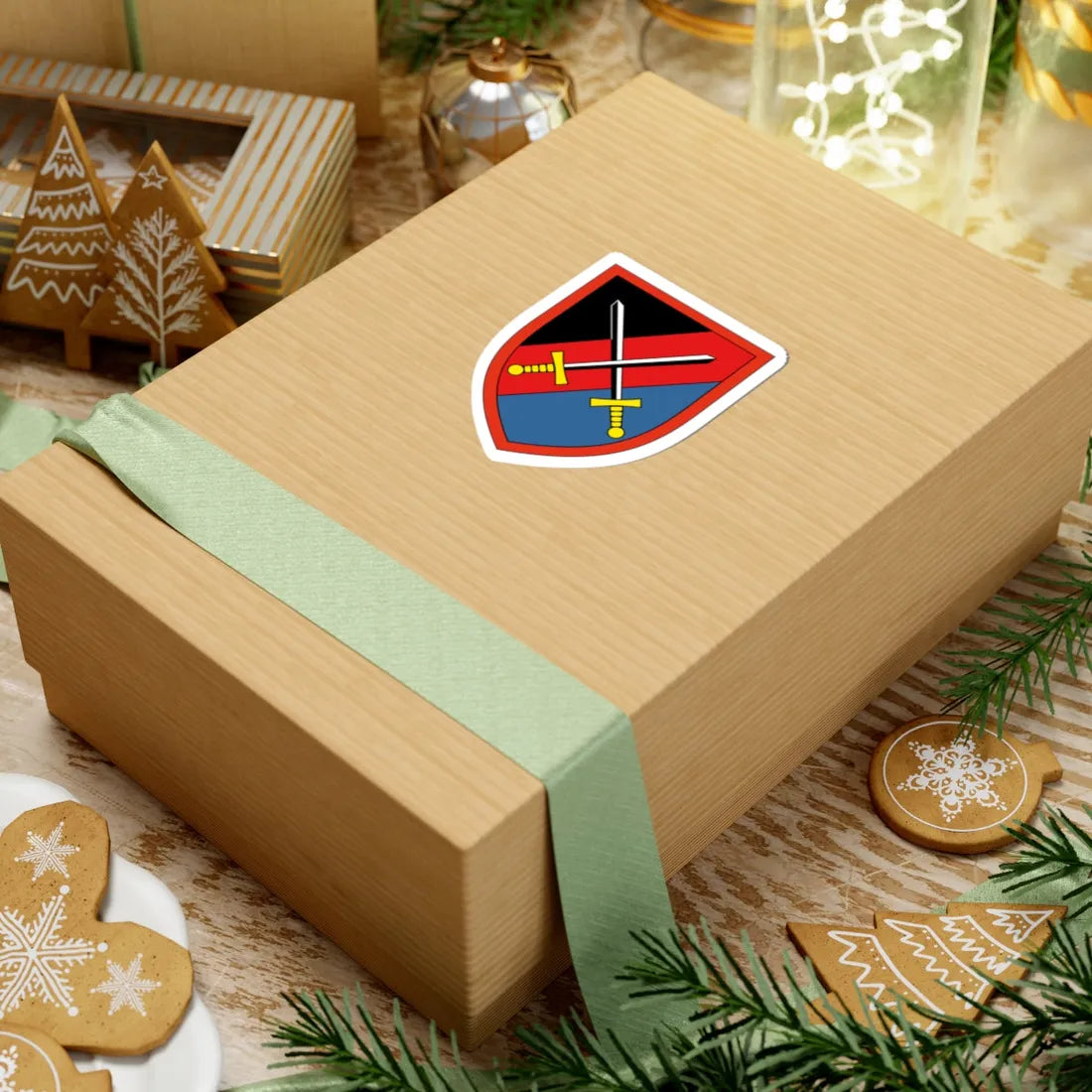 Flugabwehrbrigade 100 Bundeswehr (Germany) (Coat of Arms) STICKER Vinyl Kiss-Cut Decal - The Sticker Space