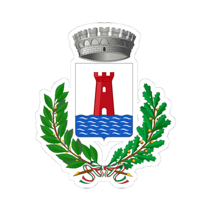 Fluminimaggiore-Stemma (Italy) (Coat of Arms) STICKER Vinyl Kiss-Cut Decal 4 Inch White - The Sticker Space