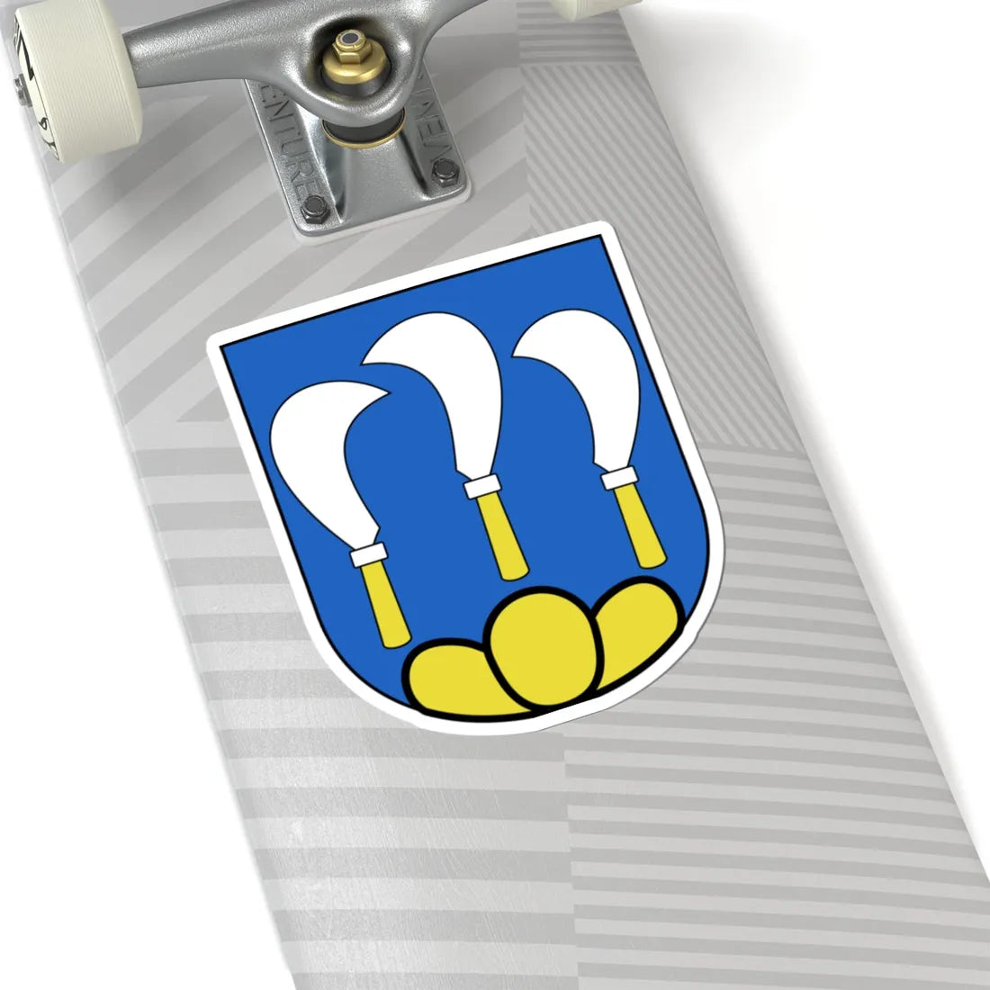 Flurlingen-blazon (Switzerland) (Coat of Arms) STICKER Vinyl Kiss-Cut Decal - The Sticker Space