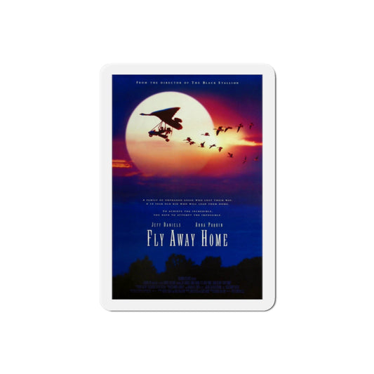 Fly Away Home 1996 Movie Poster Die-Cut Magnet-2" x 2"-The Sticker Space