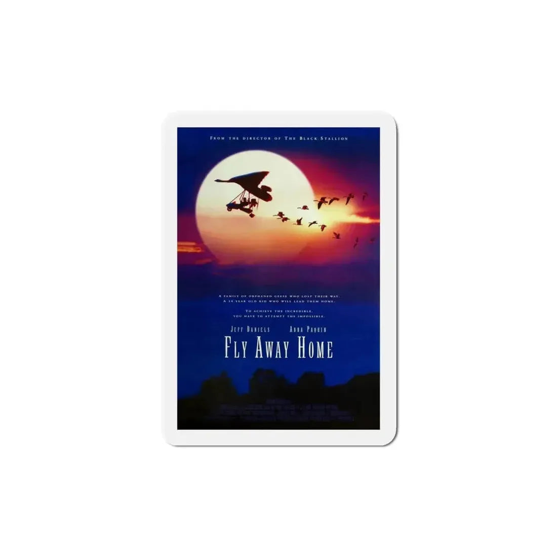 Fly Away Home 1996 Movie Poster Refrigerator Magnet - The Sticker Space