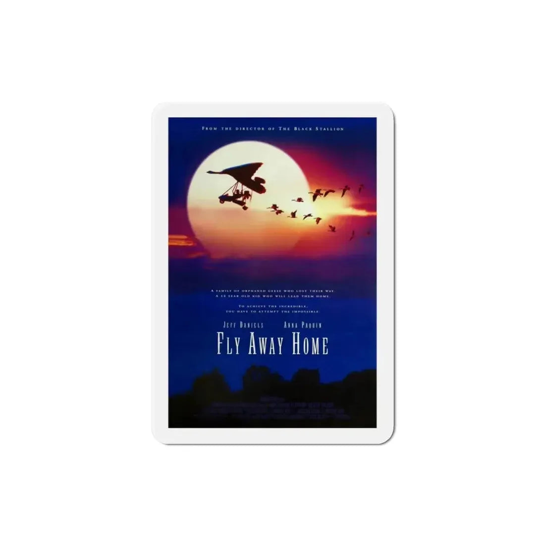 Fly Away Home 1996 Movie Poster Refrigerator Magnet - The Sticker Space