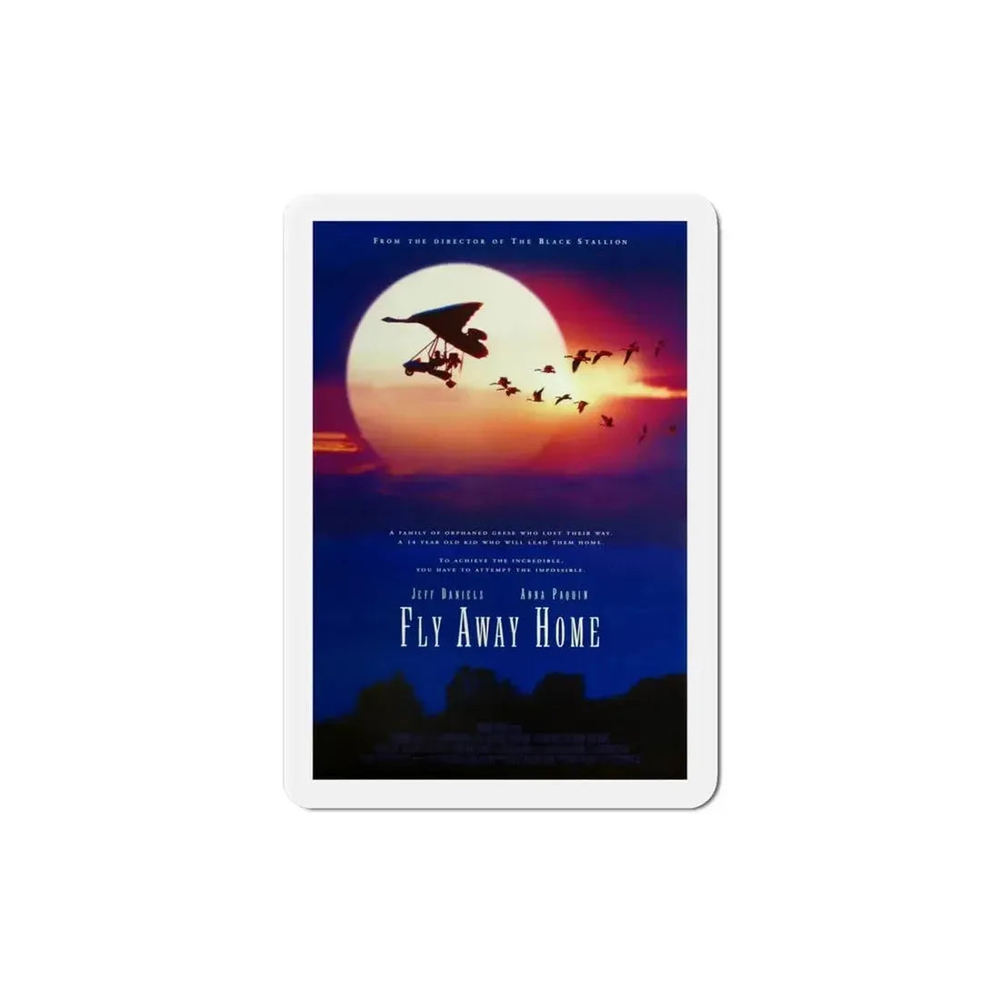 Fly Away Home 1996 Movie Poster Refrigerator Magnet - The Sticker Space