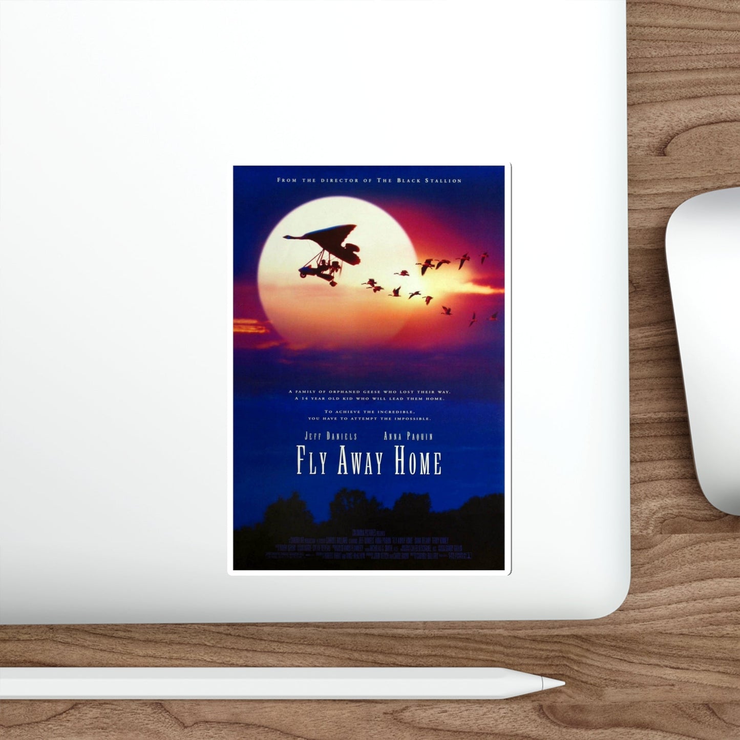 Fly Away Home 1996 Movie Poster STICKER Vinyl Die-Cut Decal-The Sticker Space