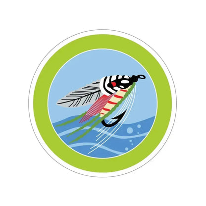 Fly Fishing (Boy Scouts Merit Badge) STICKER Vinyl Die-Cut Decal 6 Inch - The Sticker Space