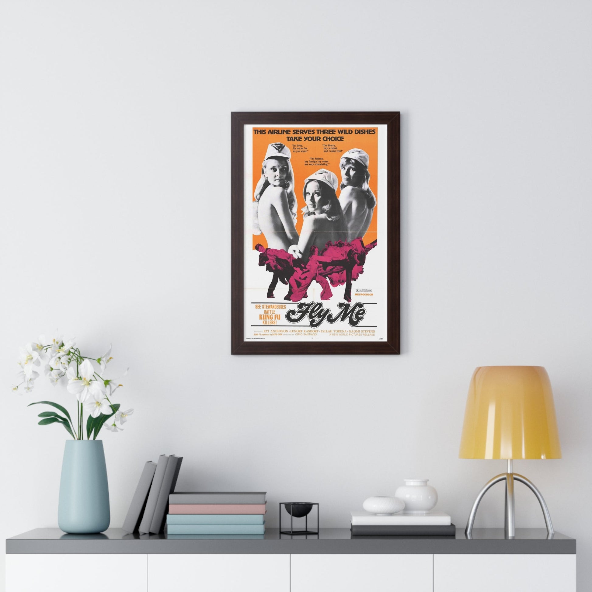 FLY ME 1973 - Framed Movie Poster-The Sticker Space