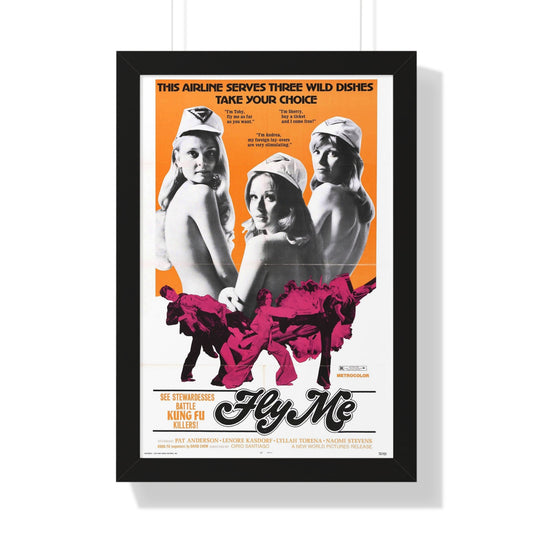 FLY ME 1973 - Framed Movie Poster-16″ x 24″-The Sticker Space