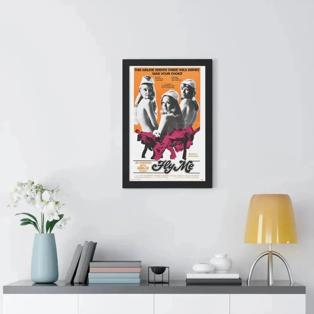 FLY ME 1973 - Framed Movie Poster - The Sticker Space