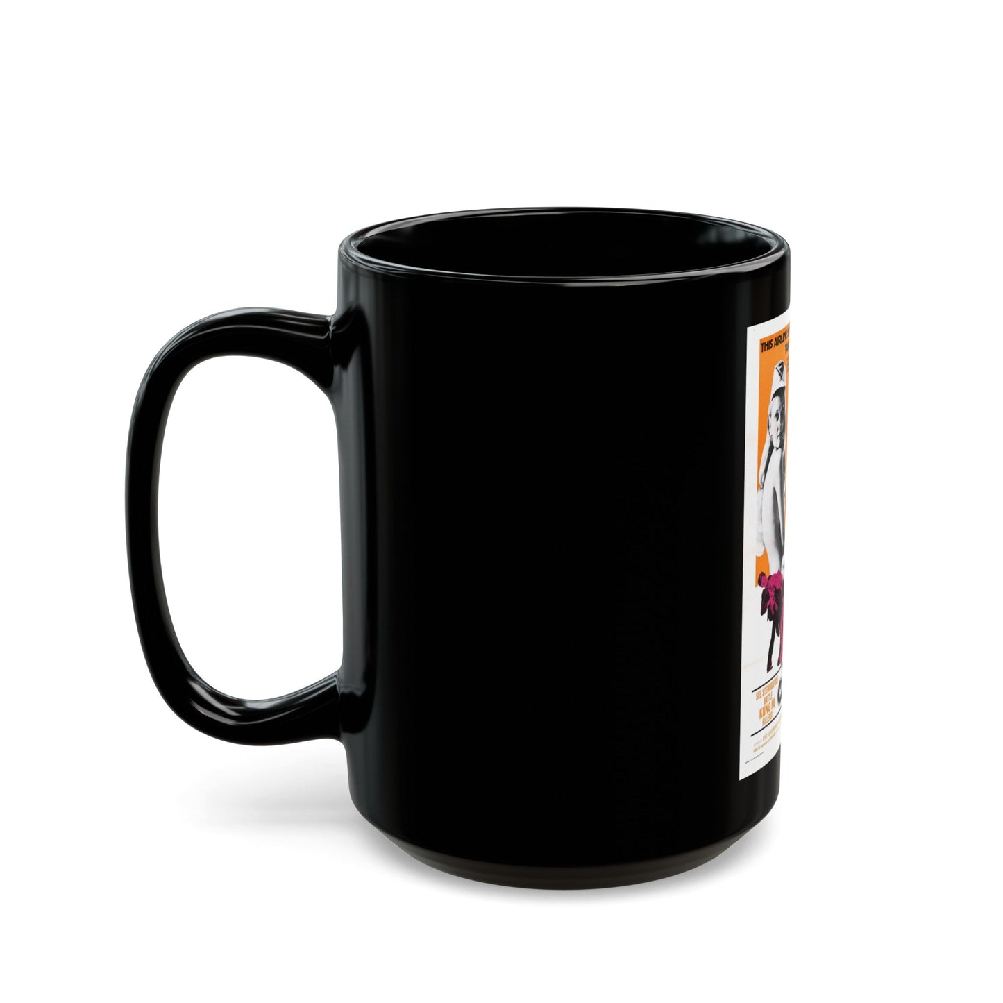 FLY ME 1973 Movie Poster - Black Coffee Mug-The Sticker Space