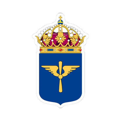 Flygvapnet vapen bra (Sweden) (Coat of Arms) STICKER Vinyl Kiss-Cut Decal 3 Inch White - The Sticker Space