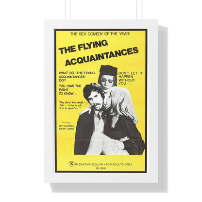 FLYING ACQUAINTENCES 1973 - Framed Movie Poster-16″ x 24″-The Sticker Space