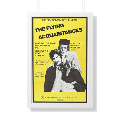 FLYING ACQUAINTENCES 1973 - Framed Movie Poster-20" x 30"-The Sticker Space