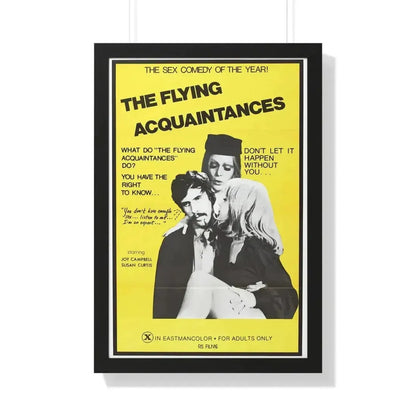 FLYING ACQUAINTENCES 1973 - Framed Movie Poster - The Sticker Space
