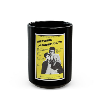 FLYING ACQUAINTENCES 1973 Movie Poster - Black Coffee Mug-15oz-The Sticker Space