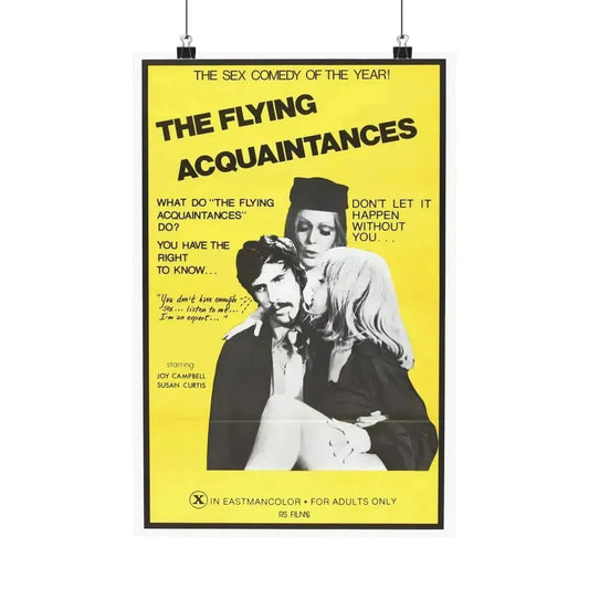FLYING ACQUAINTENCES 1973 - Paper Movie Poster 12″ x 18″ Matte - The Sticker Space