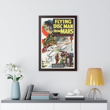 FLYING DISC MAN FROM MARS 1950 - Framed Movie Poster-The Sticker Space