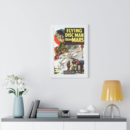 FLYING DISC MAN FROM MARS 1950 - Framed Movie Poster-The Sticker Space