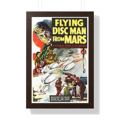 FLYING DISC MAN FROM MARS 1950 - Framed Movie Poster-16″ x 24″-The Sticker Space