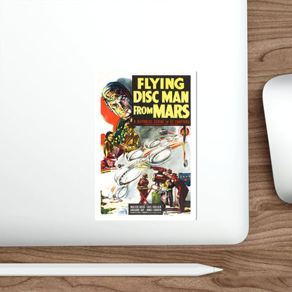 FLYING DISC MAN FROM MARS 1950 Movie Poster STICKER Vinyl Die-Cut Decal-The Sticker Space