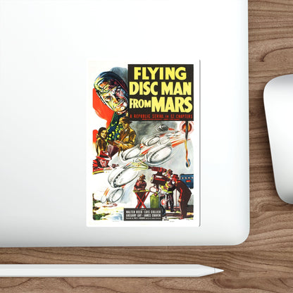 FLYING DISC MAN FROM MARS 1950 Movie Poster STICKER Vinyl Die-Cut Decal-The Sticker Space