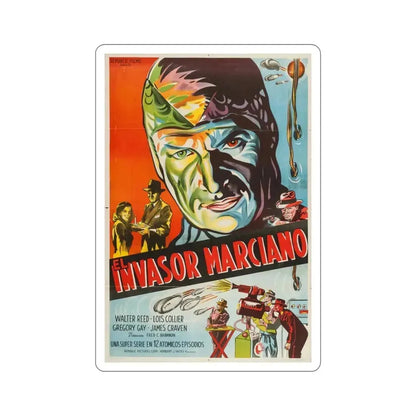 Flying Disc Man from Mars 1950 v2 Movie Poster STICKER Vinyl Die-Cut Decal - The Sticker Space