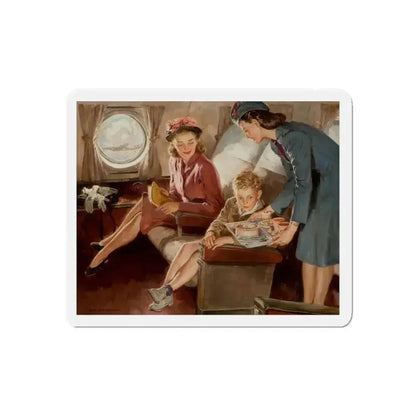 Flying Physicians, advertisement for Eli Lily and company, 1951 (Magazine Illustration) Refrigerator Magnet - The Sticker Space