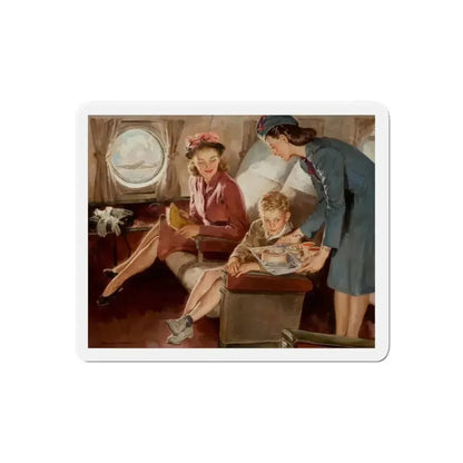 Flying Physicians, advertisement for Eli Lily and company, 1951 (Magazine Illustration) Refrigerator Magnet - The Sticker Space