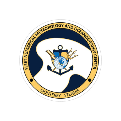 FMNOC Monterey Stennis Fleet Numerical Meteorology and Oceanography Center (U.S. Navy) Transparent STICKER Die-Cut Vinyl Decal-4 Inch-The Sticker Space