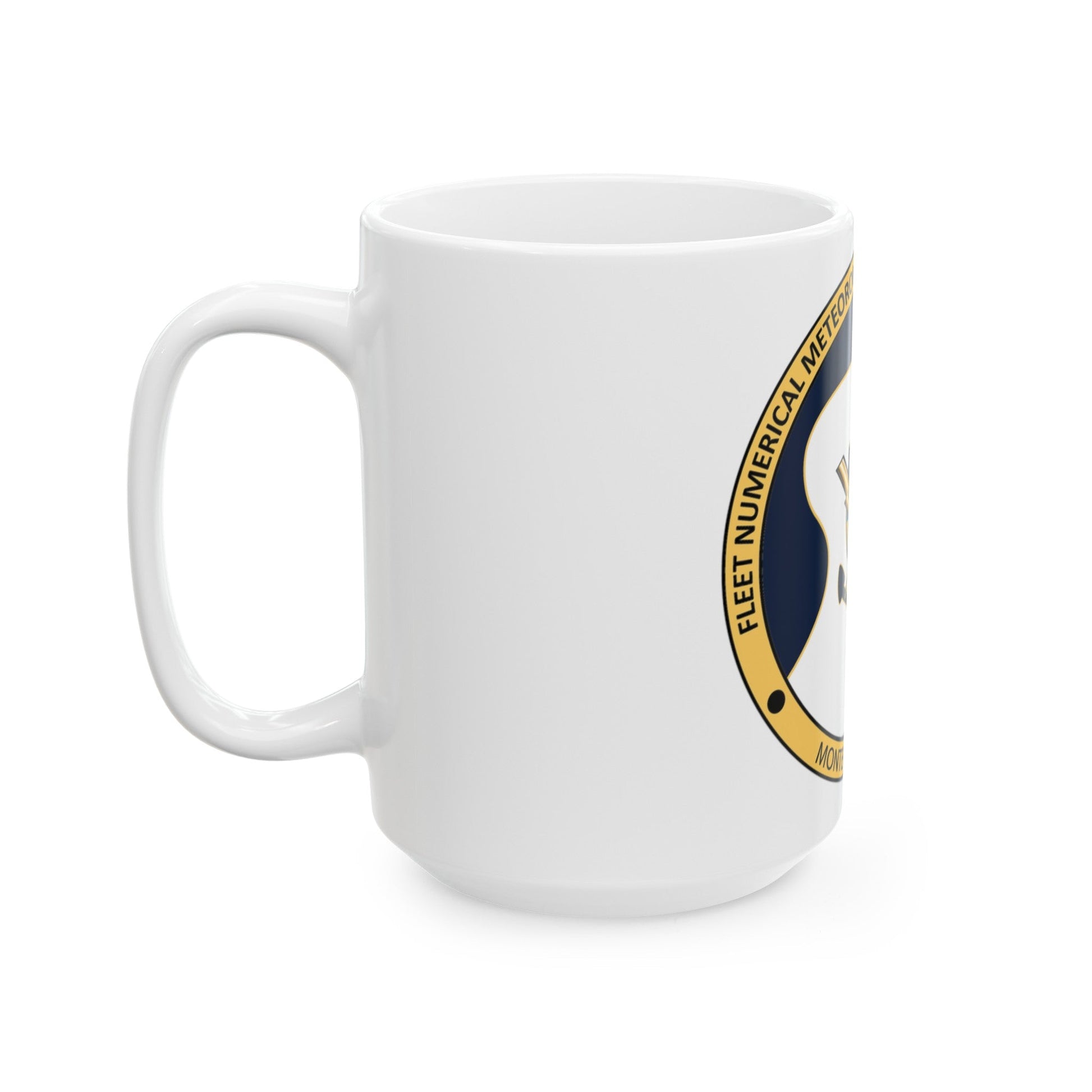 FMNOC Monterey Stennis Fleet Numerical Meteorology and Oceanography Center (U.S. Navy) White Coffee Mug-The Sticker Space