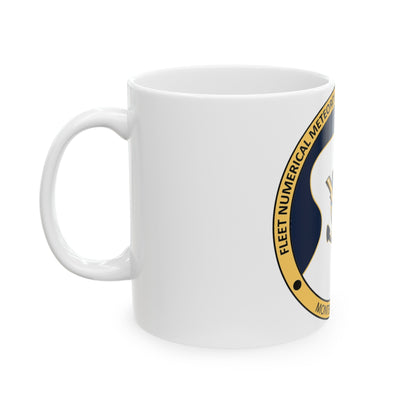 FMNOC Monterey Stennis Fleet Numerical Meteorology and Oceanography Center (U.S. Navy) White Coffee Mug-The Sticker Space