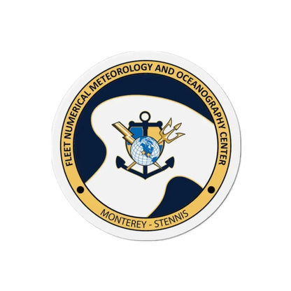 FMNOC Monterey Stennis Fleet Numerical Meteorology and Oceanography Center (U.S. Navy) Refrigerator Magnet 2 Inch - The Sticker Space