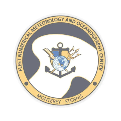 FMNOC Monterey Stennis Fleet Numerical Meteorology and Oceanography Center (U.S. Navy) STICKER Vinyl Kiss-Cut Decal 4 Inch Transparent - The Sticker Space