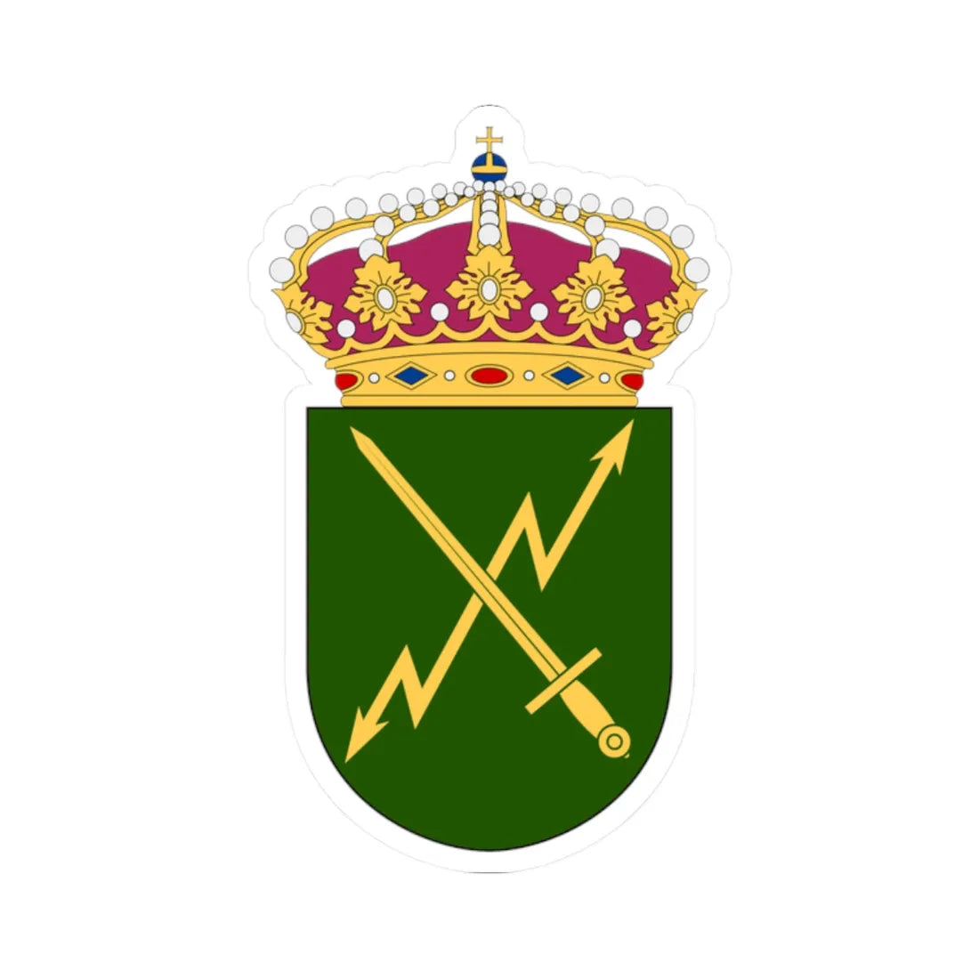 FMTM vapen (Sweden) (Coat of Arms) STICKER Vinyl Kiss-Cut Decal 2 Inch White - The Sticker Space
