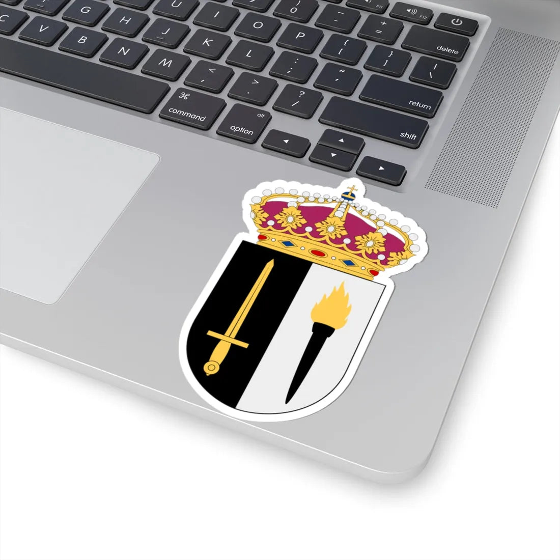 FMUndSäkC vapen (Sweden) (Coat of Arms) STICKER Vinyl Kiss-Cut Decal - The Sticker Space