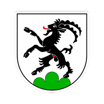 Fünf Dörfer Kreis wappen (Switzerland) (Coat of Arms) STICKER Vinyl Kiss-Cut Decal 3 Inch White - The Sticker Space