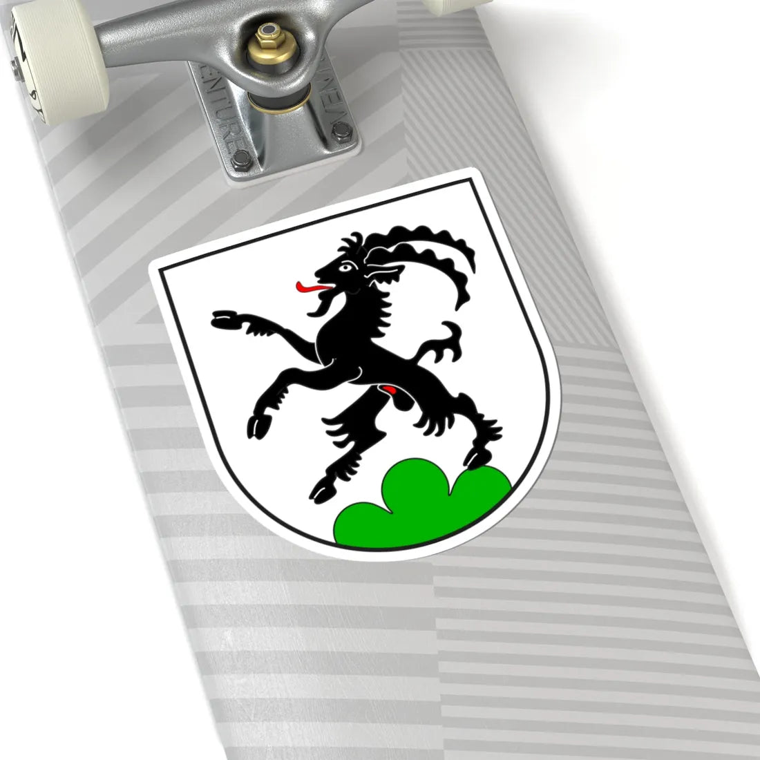 Fünf Dörfer Kreis wappen (Switzerland) (Coat of Arms) STICKER Vinyl Kiss-Cut Decal - The Sticker Space