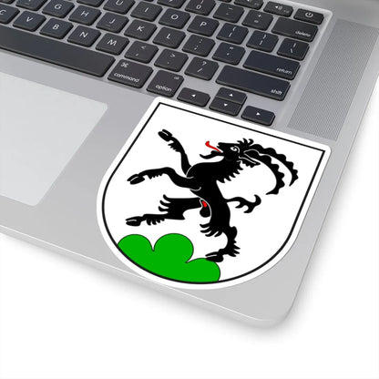 Fünf Dörfer Kreis wappen (Switzerland) (Coat of Arms) STICKER Vinyl Kiss-Cut Decal - The Sticker Space