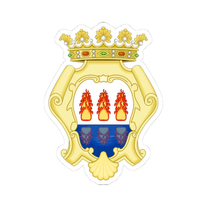 Foggia-Stemma Aulico (Italy) (Coat of Arms) STICKER Vinyl Kiss-Cut Decal 3 Inch White - The Sticker Space