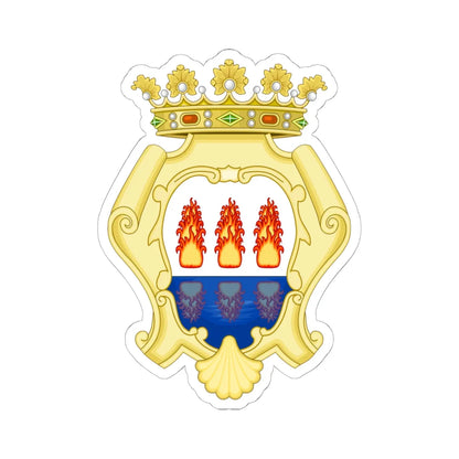 Foggia-Stemma Aulico (Italy) (Coat of Arms) STICKER Vinyl Kiss-Cut Decal 6 Inch White - The Sticker Space