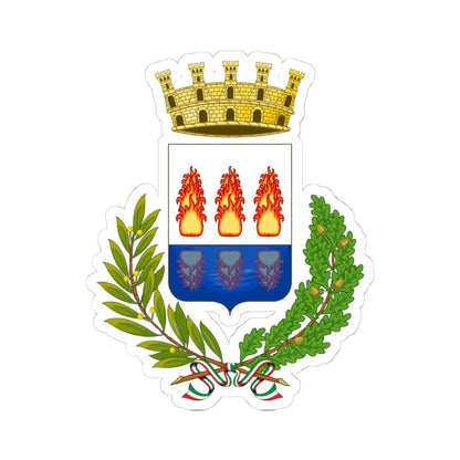 Foggia-Stemma (Italy) (Coat of Arms) STICKER Vinyl Kiss-Cut Decal 4 Inch White - The Sticker Space