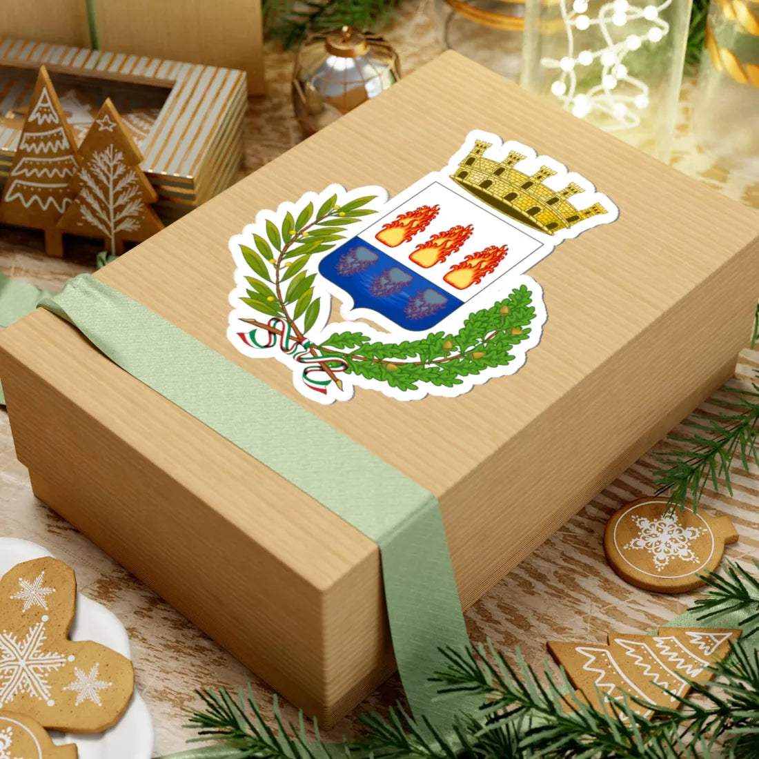 Foggia-Stemma (Italy) (Coat of Arms) STICKER Vinyl Kiss-Cut Decal - The Sticker Space